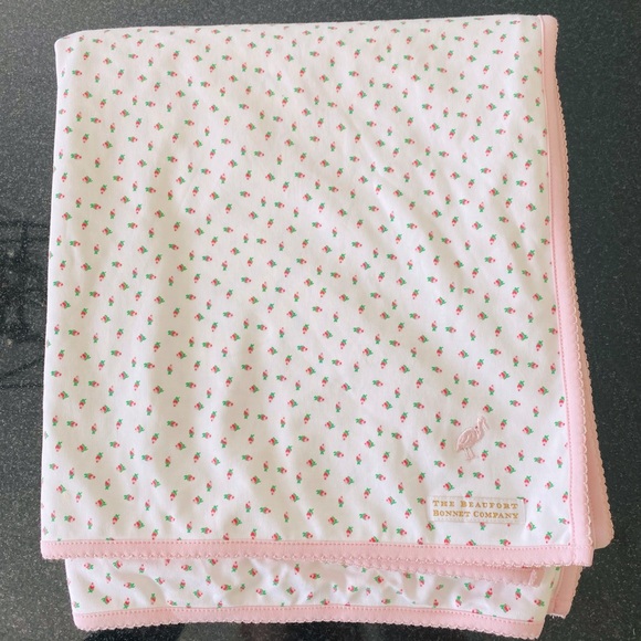 TBBC rosebud pima nursery throw